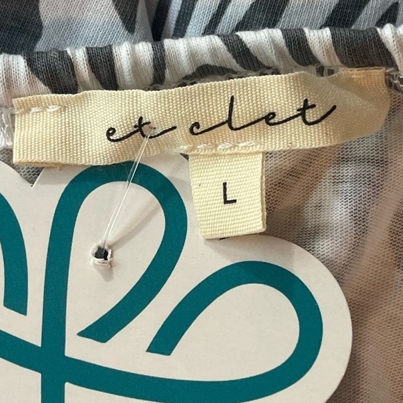 NWT ET CLET Forget About It Grey/White Dress Open Back Size Large Party Nite Out - Picture 11 of 11